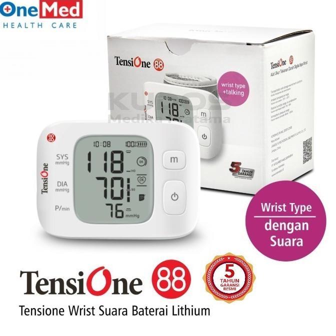 TensiOne 88 Wrist Tensi Tensimeter Digital Pergelangan Tangan - OneMed - Alat Ukur Tekanan Darah