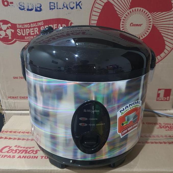 Miyako Magic Com MCM-508SBC Rice Cooker 3 in 1 Stainless Steel 1.8L - Penghangat