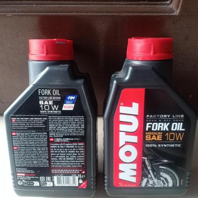 Oli Shock Depan Motul Medium Sae 10W Oli As Shock Depan Motul 10W Motor Honda Yamaha Kawasaki 1Liter