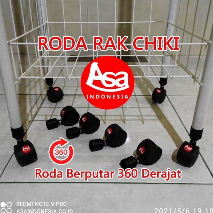 Bisa Cod Roda Rak Chiki , Rak Roti , Rak Serbaguna, Rak Piring, Rak Ceker, Diameter Roda=5Cm / Roda 