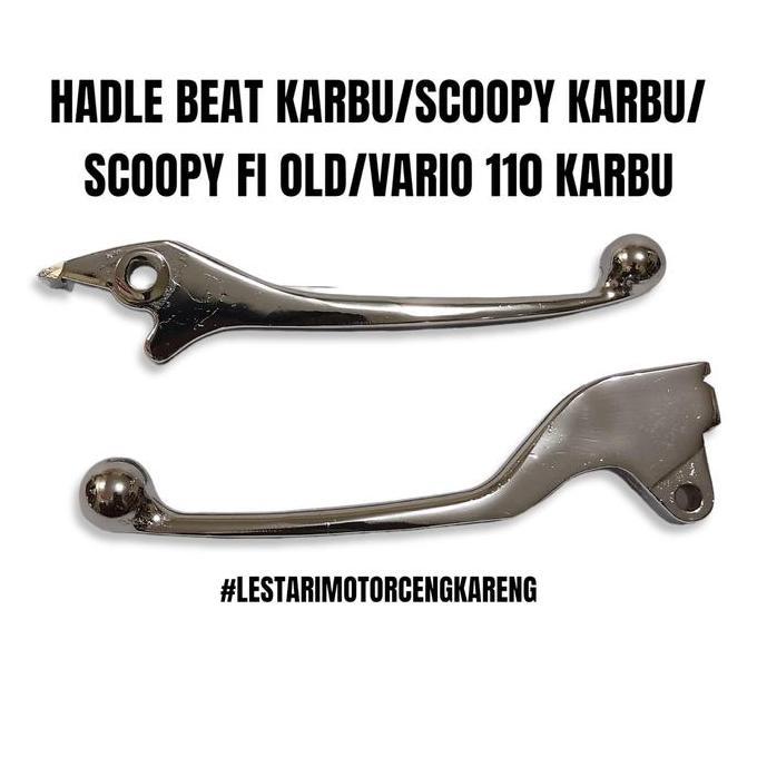 HANDLE REM SET CHROME BEAT KARBU SCOOPY KARBU SPACY KARBU