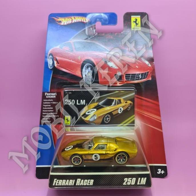 Diecast Hot Wheels Ferrari Racer Ferrari 250 LM Gold