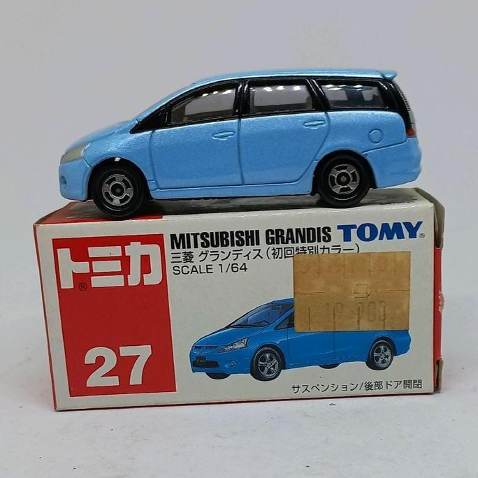 tomica mitsubishi grandis 27 blue tomy biru diecast (s)