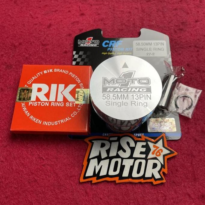 Piston Moto 1 58.5 pen 13 type single ring READY