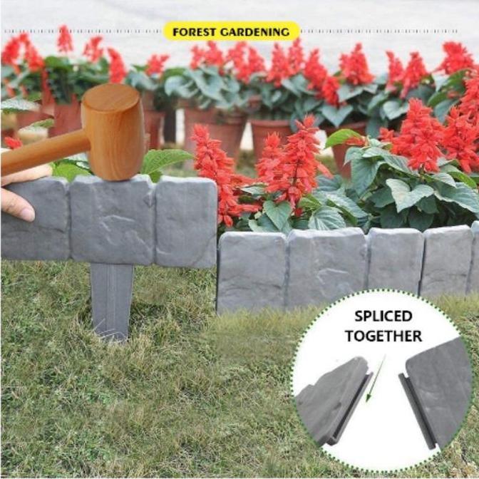 10pcs Pagar Mini Plastik Pagar Rumah Kecil Taman Minimalis Pagar Pagar Halaman Plastik