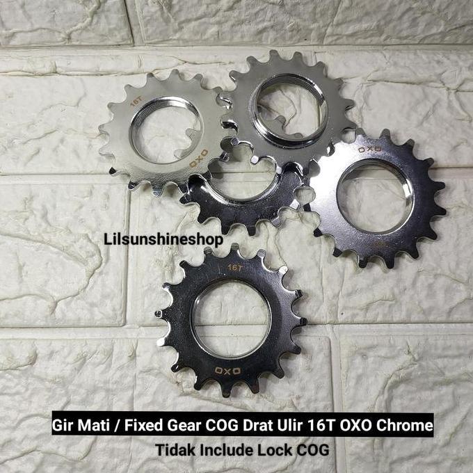 Promo Gir Gear Cog Doltrap Torpedo Drat Ulir Sepeda Fixie 12T 14T 16T 18T 20T 22T 24T Dan Pengunci L