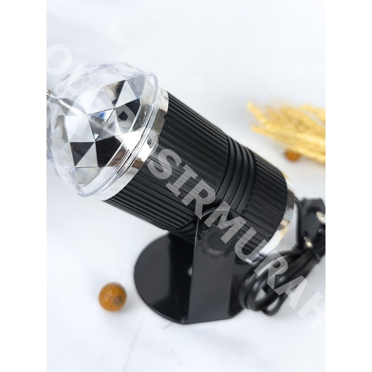 BARU Lampu disco sensor suara + stand mitsuyama MS 357 Lampu hias Led pesta MS-357 LED mini Stage Li