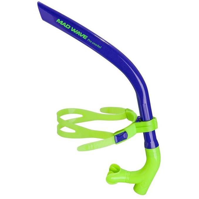 Promo Snorkel Renang Snorkeling Madwave Pro Swim Trainer Blue Original Diskon