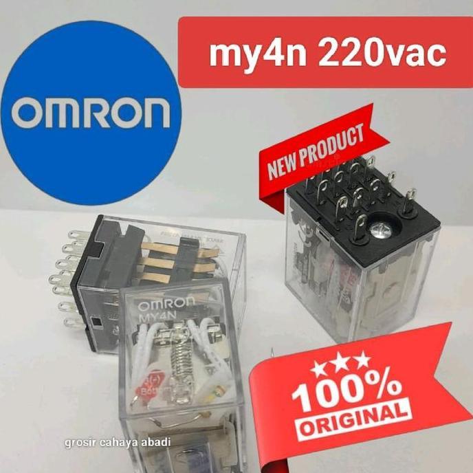 relay omron my4/my4n 220vac 14kaki 5 ampere/relay omron/omron relay omron my4n relay omrkn 220vac re