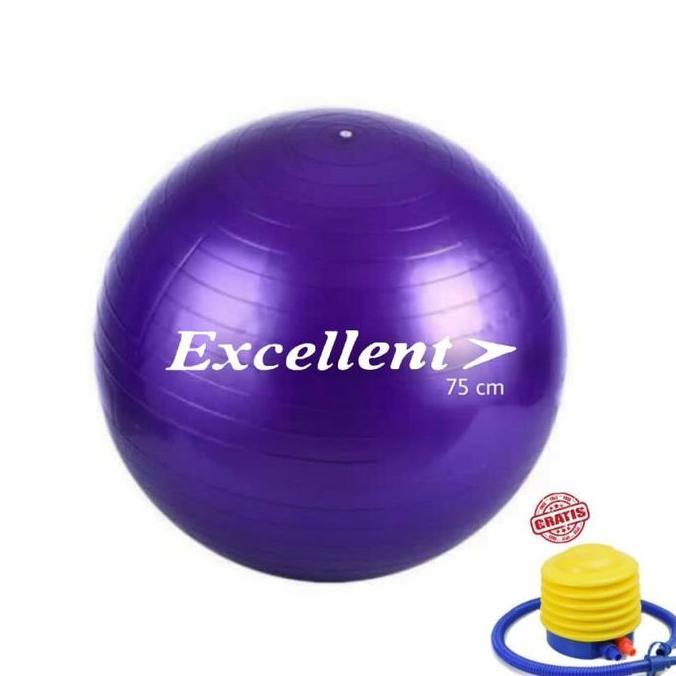 GYMBALL EXCELLENT 75 CM BOLA GYM 75 CM BONUS POMPA
