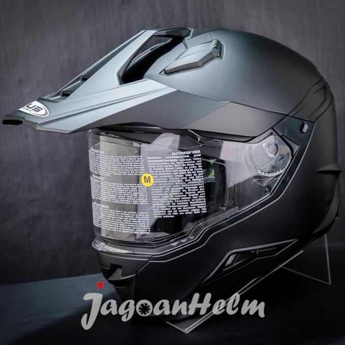 ZEUS HELM ZS-913 - ZEUS 913 | ZS913 SUPER MOTO SOLID | FLAT DOUBLE VISOR