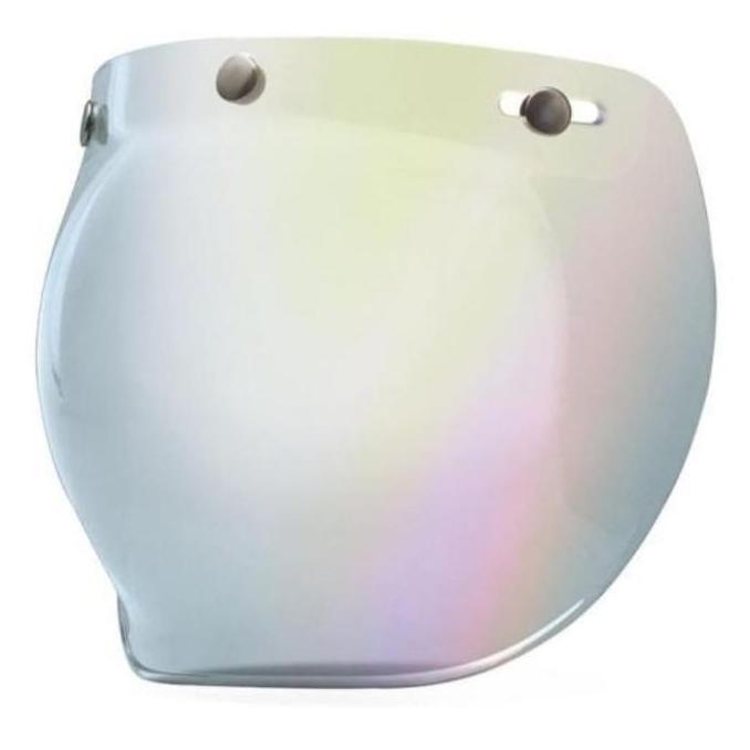 VISOR BELL CUSTOM 500 SILVER 3 SNAP VISOR | VISOR HELM BELL CUSTOM