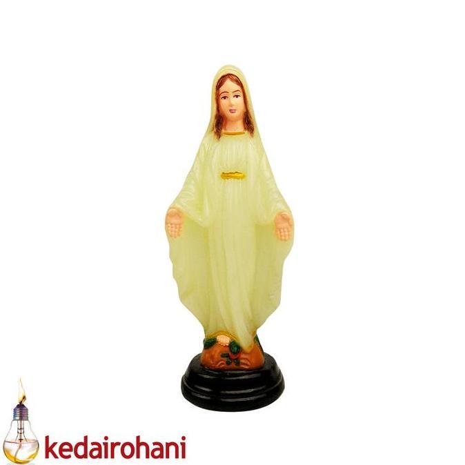 ((((()paling dicari] Patung Bunda Maria Tangan Terbuka 15 cm Resin Fosfor Glow in The Dark