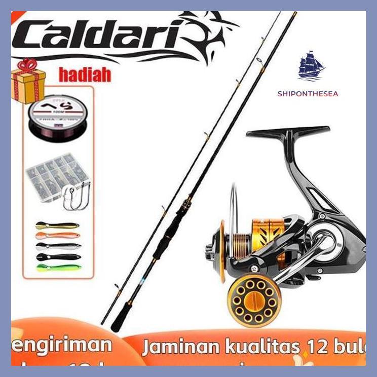 (PANCING) CALDARI SET PANCING SPINNING LENGKAP - JORAN KARBON ML POWER + REEL CUMI-CUMI 80KG, ALAT P
