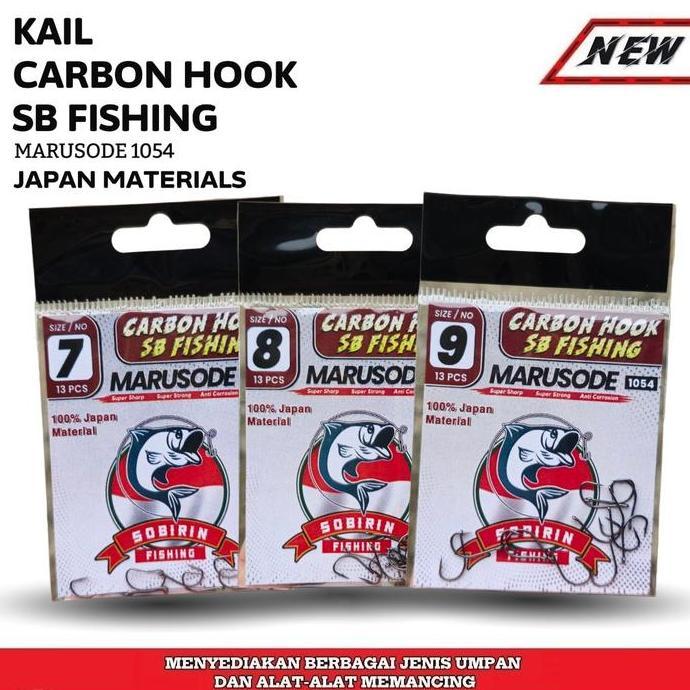 mata kail pancing sobirin fishing carbon hook japan material - kail sobirin fishing super tajam untu
