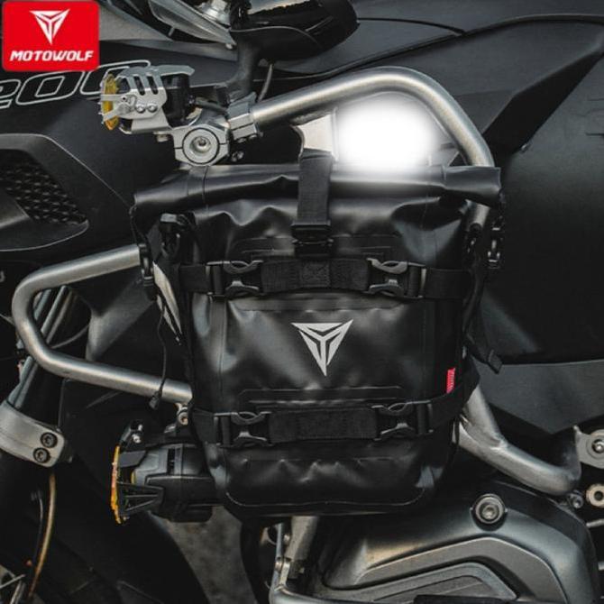Crashbar Bag Motor Touring Motowolf Side Bag Waterproof Premium
