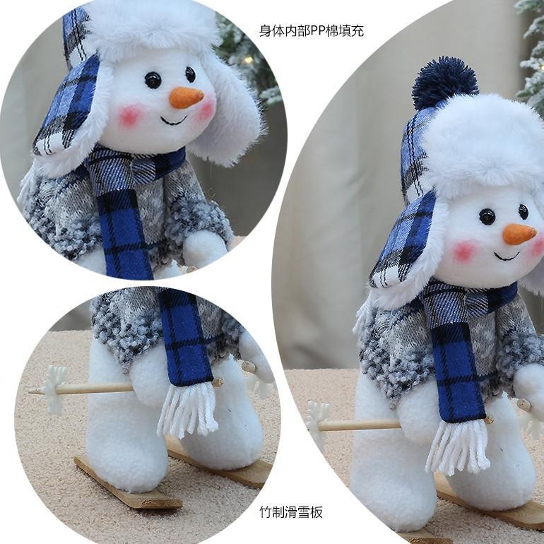 Tomyation [G Oleh]  Hiasan Natal Santa Claus Boneka Natal Lucu Hiasan Desktop Dekorasi Natal Ty-65