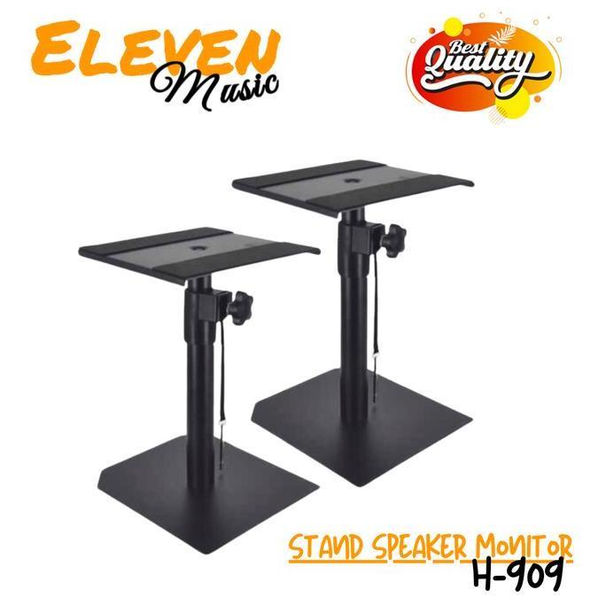 Stand Speaker Monitor Meja Model Pendek Stand Speaker Flat Studio Promo Premium