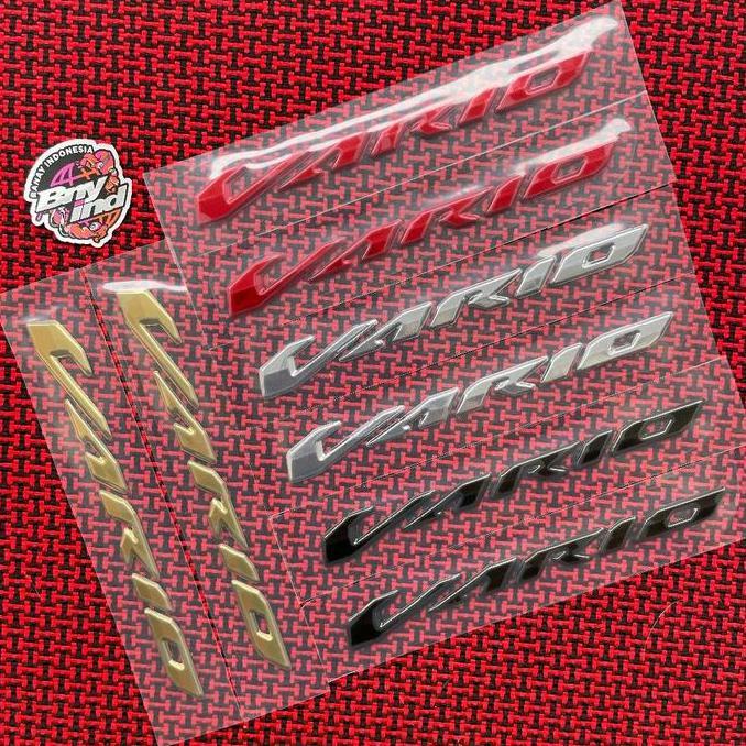 Emblem Vario 125 150 Old New Original Set Kanan Kiri