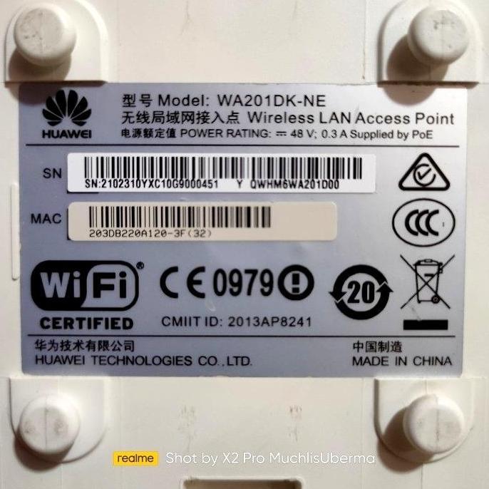 Huawei WA201DK-NE Wireless Access Point Dual-Band 11naC (triple-flow)