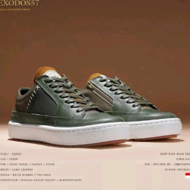NEW SEPATU EXODOS57 SAGIO GREEN | SEPATU BIKERS | ORIGINAL ORI