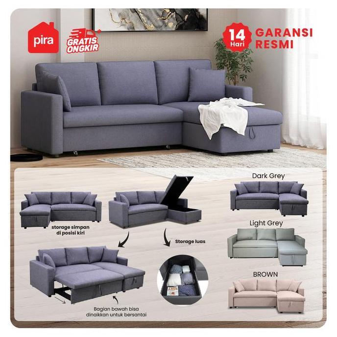 Terlaris Pira Bavarian - Camila Sfc Convertible Sofa / Multifungsi
