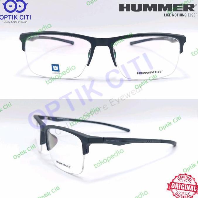 frame kacamata pria sporty hummer H 767 Size Lebar Ada Pegas original