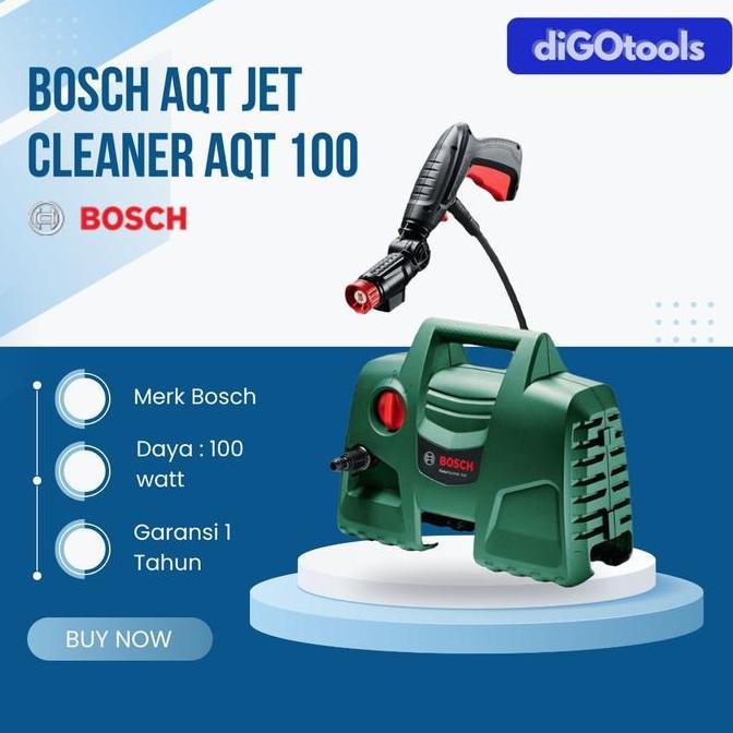 Bosch jet cleaner AQT100 - mesin cuci mobil - mesin cuci kendaraan - mesin cuci karpet lumut AC moto