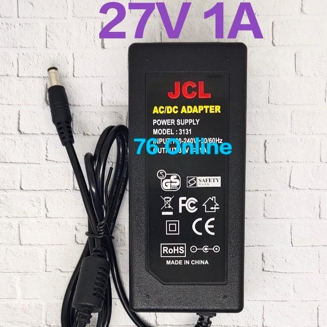 BEBAS ONGKIR - adaptor 27v1a /adaptor 27V 1A bodi besar