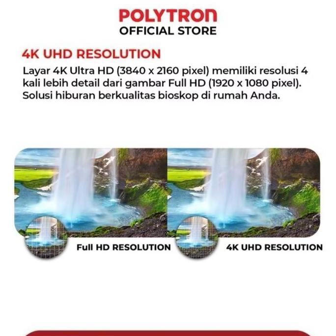 Terlaris Led Tv Polytron 75 Inch Pld 75Ug5959 Uhd 4K Smart Android Google Tv Promosi Cuci Gudang Ber
