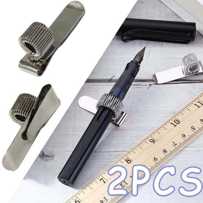 Pen Clip Klip Logam Fastener Clip Klip Pegas Klip Pegas Pengait Klip Besi Penjepit Holder Metal Clip