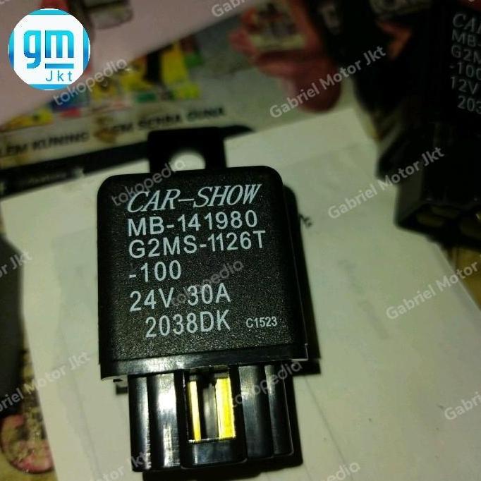 rellay carshow kaki 4 24volt 30 ampere sejajar READY