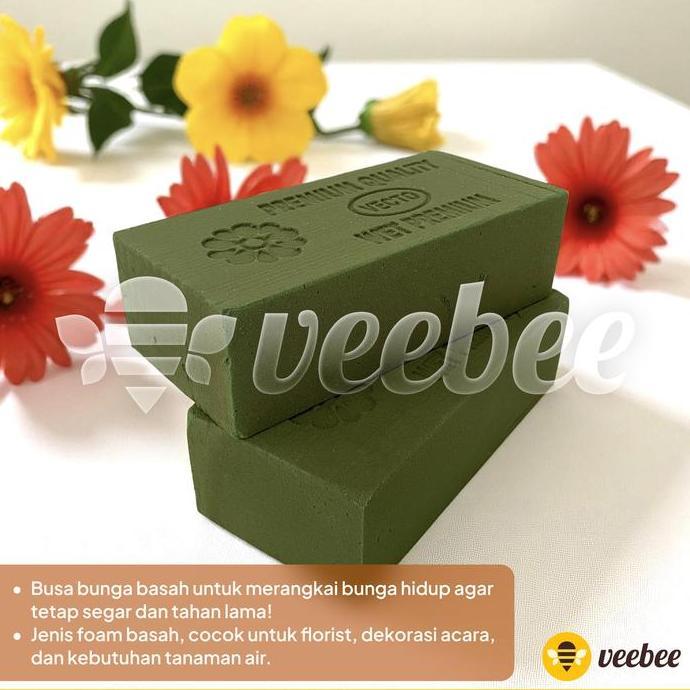 /////] Busa Bunga Basah/ Busa bunga Oasis wet/ Busa bunga hidup/ gabus bunga