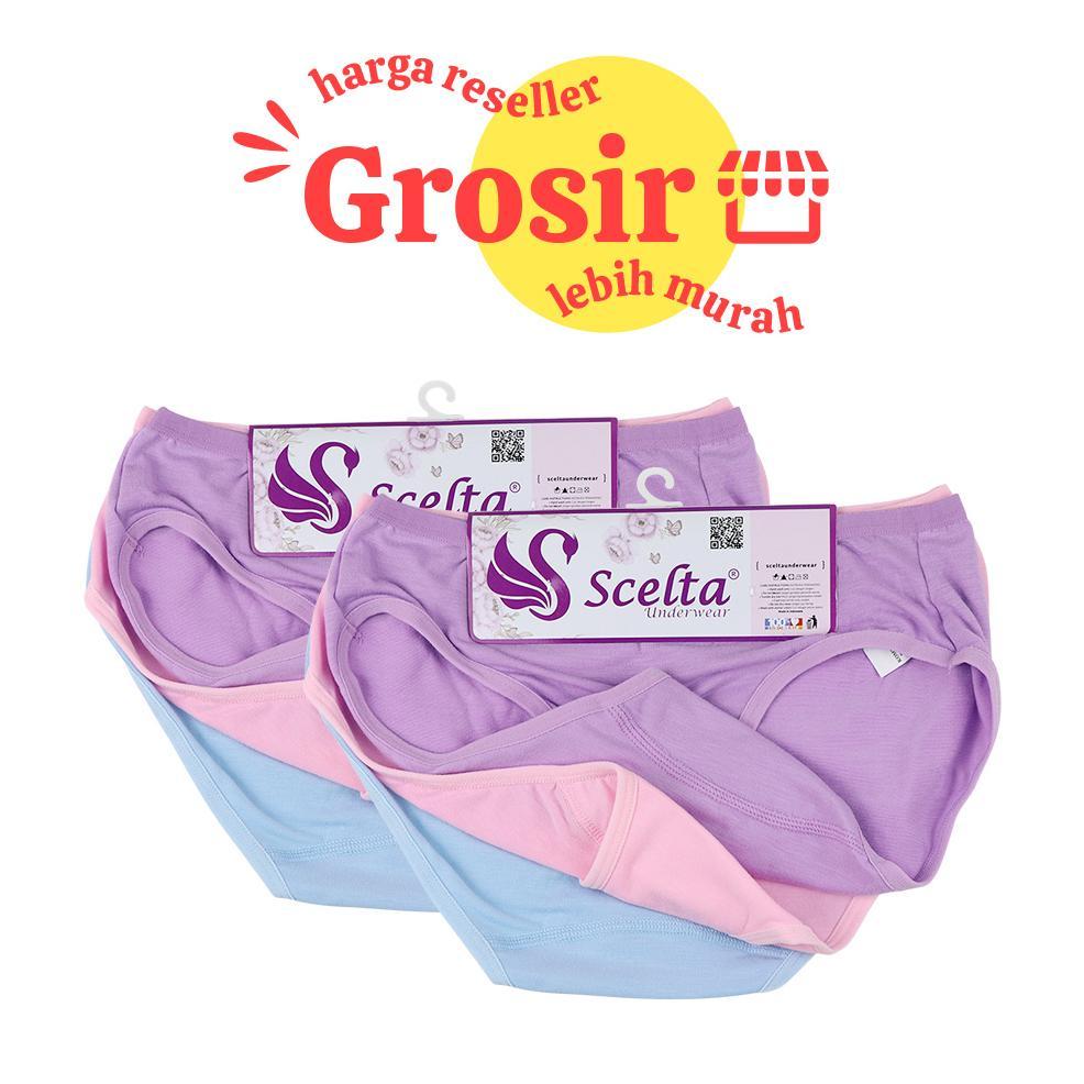 Scelta - Grosir 1 lusin Celana Dalam Wanita Basic Panty Lusinan Harga Reseller Cd Sc 421 Mini