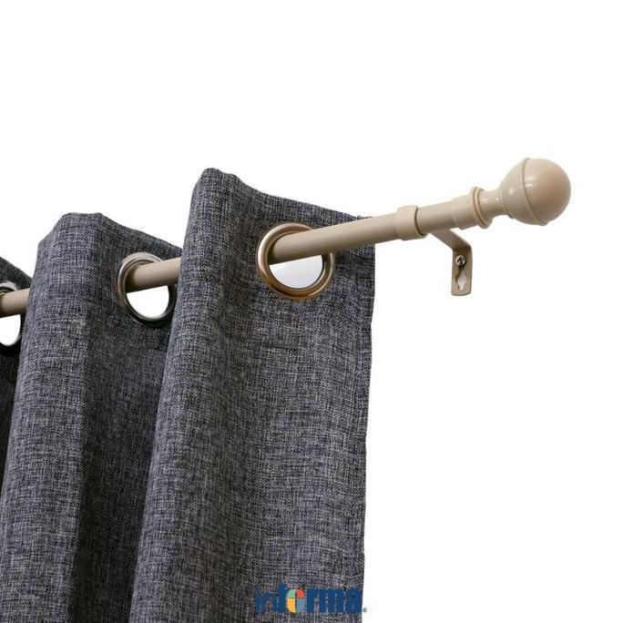 grofwall - informa rel gorden single 191 ivory rail curtain minimalis