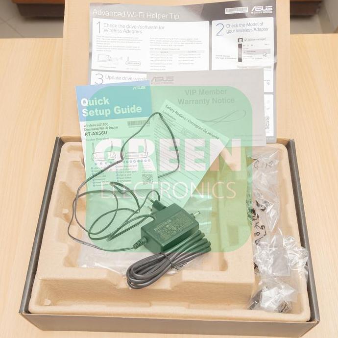 Second Asus RT-AX56U RT-AX-56U AX56U RT-AX56 RT-AX-56 AX56 AX1800 Dual Band Gigabit Wireless Router 