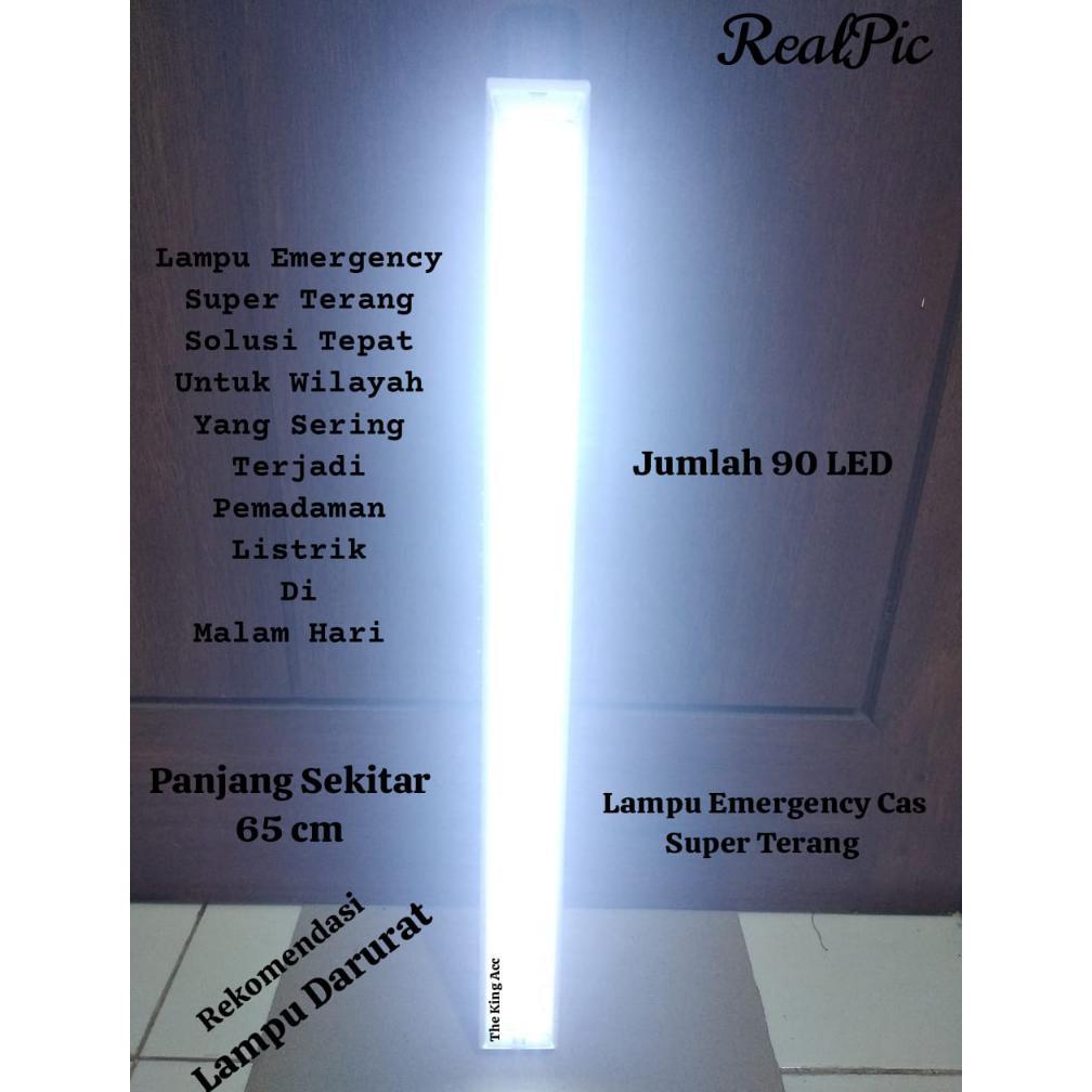 Lampu Led Emergency Panjang 65cm Lamp Darurat 90 LED Cas Super Terang Lampu emergency