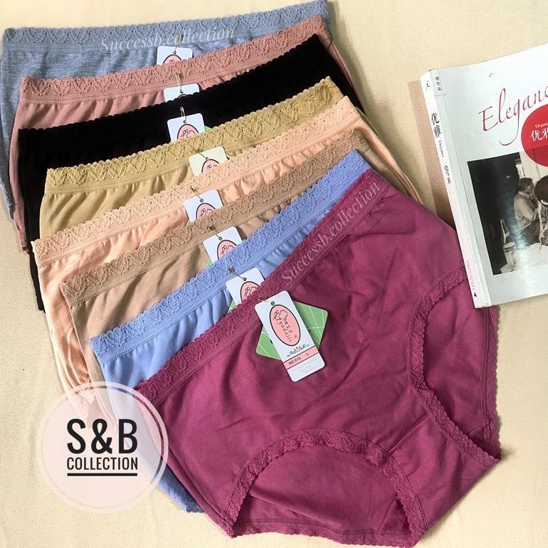 [6 pcs] Celana Dalam CD Perempuan Wanita Bahan Katun Impor Merk Yadaili 613 Original l Dalaman Wanit