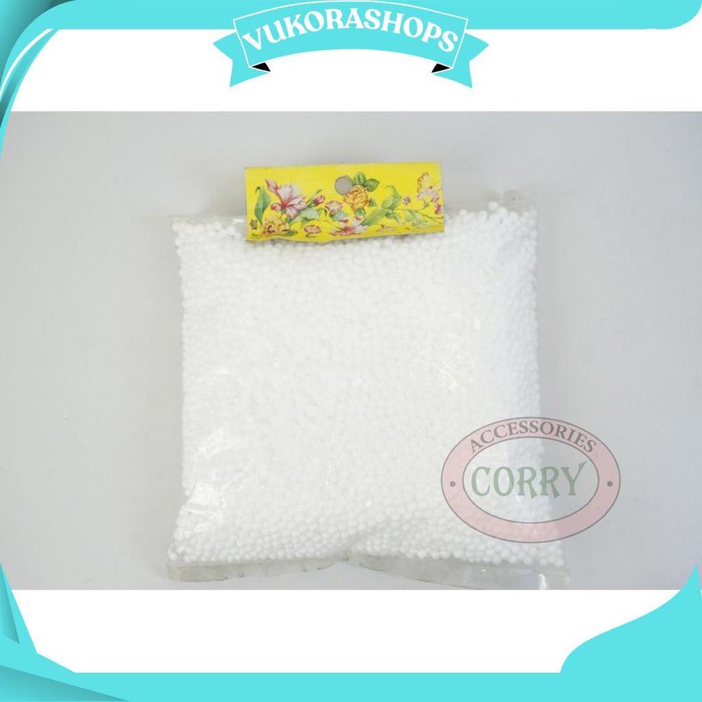 Butir Plastik Salju Putih Hiasan Dekorasi Parcel Pohon Natal Co Sale