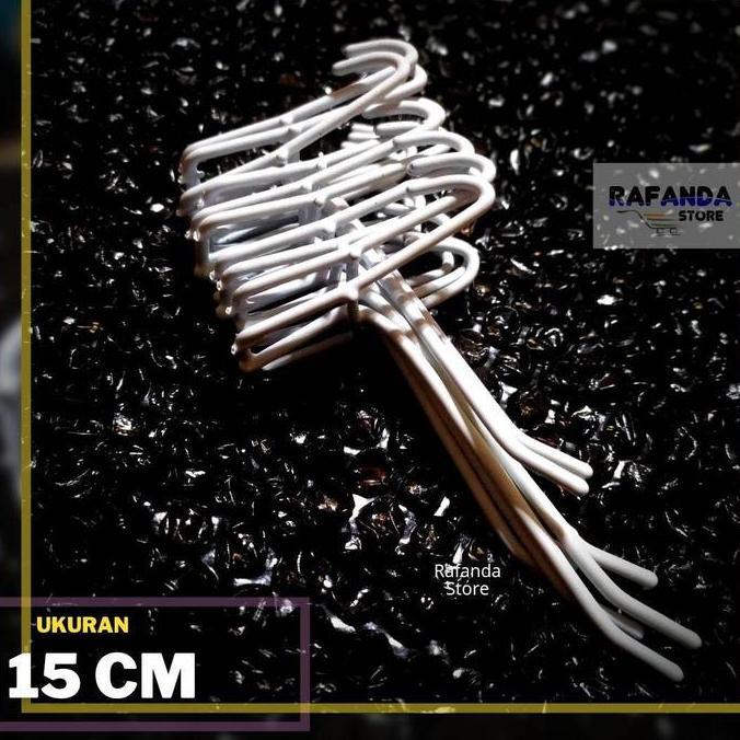 (Isi 50Pcs) Single Ram 15Cm Cantolan Kawat Ram Dinding Gantungan Aksesoris Hp Konter Toko Sparepart 