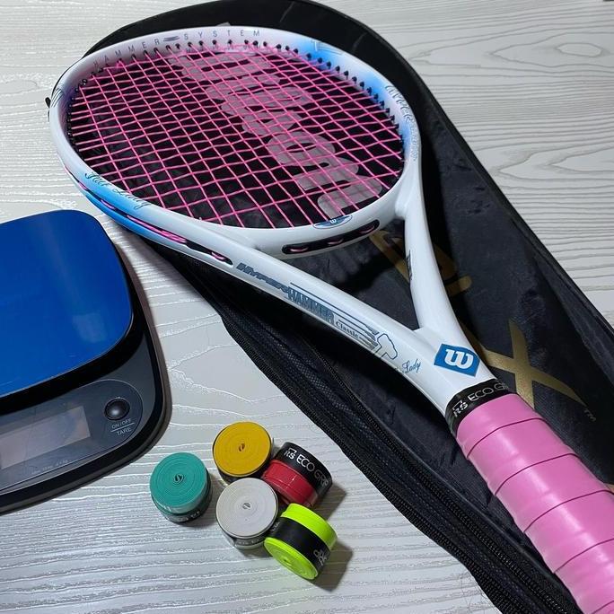 RAKET TENIS WILSON HYPER CARBON FAIR LADY SIAP SMASH PREMIUM IMPORT