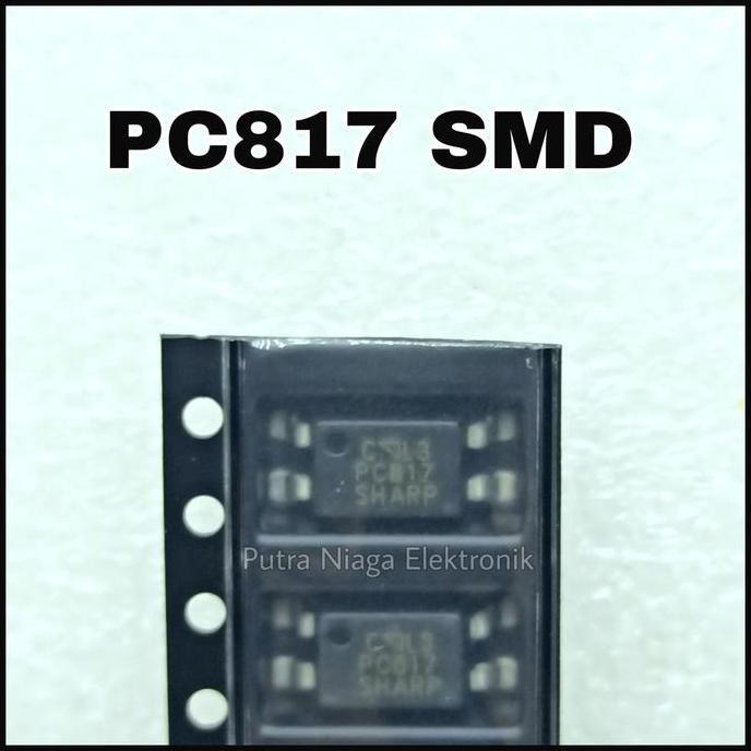 Terbaru (2) PC817 SMD Optocoupler PC 817 SOP 4pin EL817 PC817-1 High Quality putran1a Buru Order