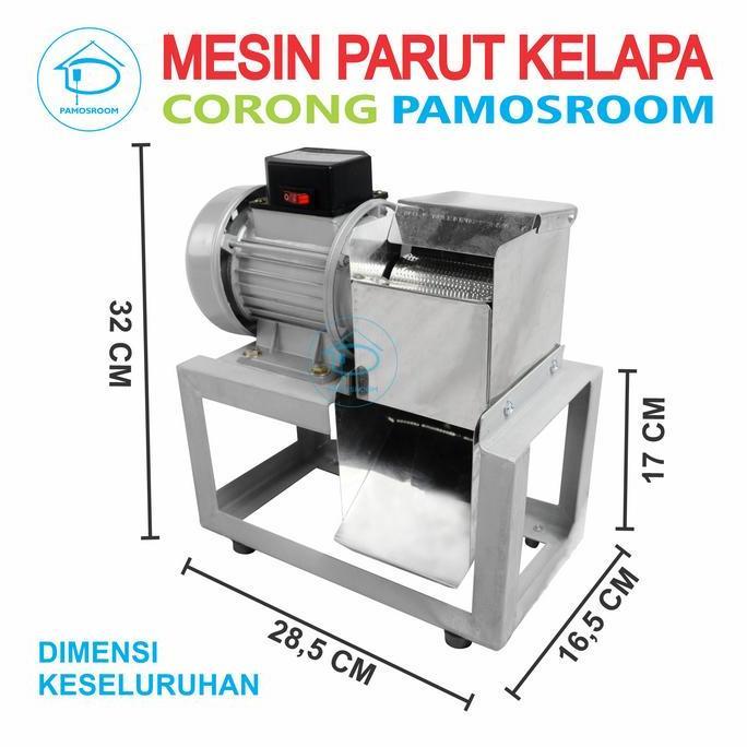 Pamosroom Mesin Parut Kelapa Listrik Parutan Kelapa Corong Parutan
