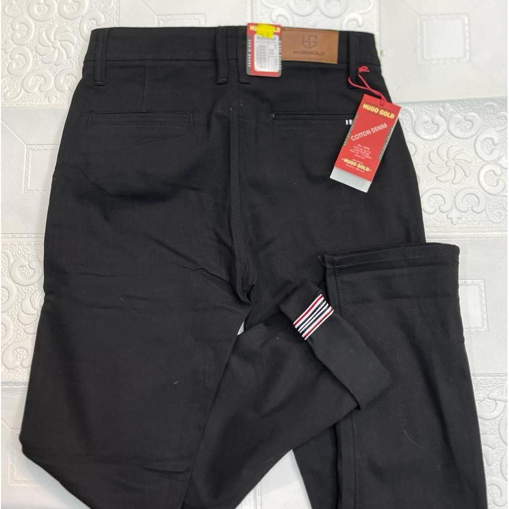 Promo Celana Chino Pria Original Hugo Gold Super Slim Fit - Celana Panjang Hugo Gold Cotton Stret-Ex