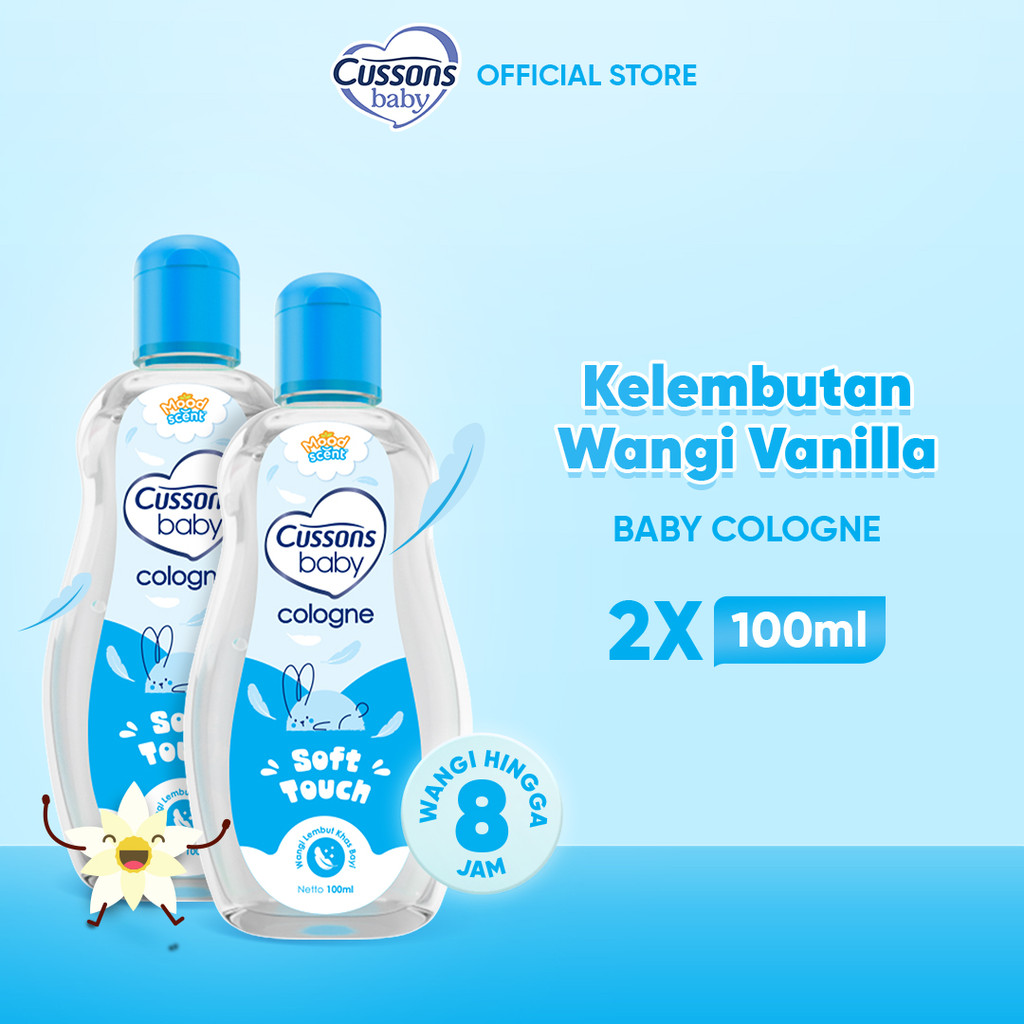 Cussons Baby Cologne Soft Touch 100ml x2