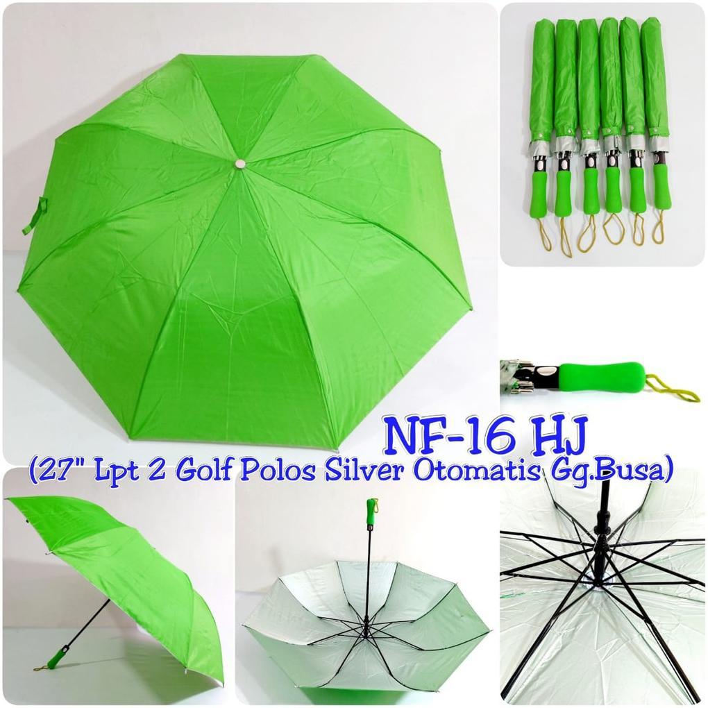 Nagoya Payung Golf Lipat Otomatis+Sarung / Payung Lipat Jumbo / Payung Golf Lipat Polos Warna Paket