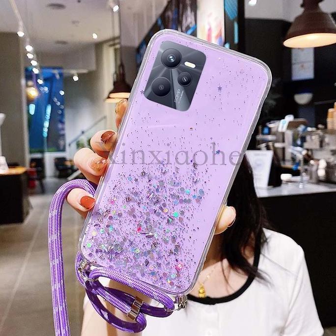 Case Tali Nagita Realme C35 Soft Case With Tali Lanyard