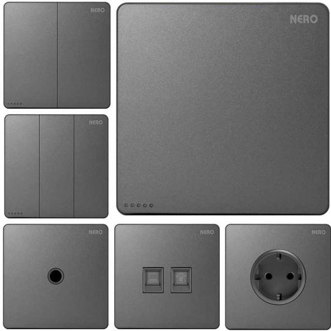 STOP KONTAK OUTLET DATA LAN CAT5 NERO CASA X2 X2PC-GR X2PCGR GREY ABU