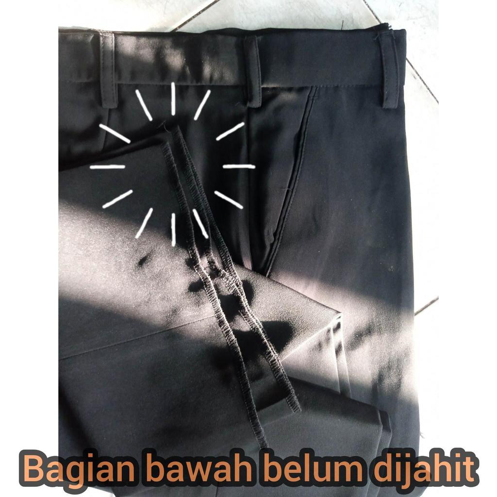Sale Celana Pdh Hitam Jatah Polri Bahan Halus Licin | Celana Kantor | Bawahan Jas Hitam | Bawahan Se