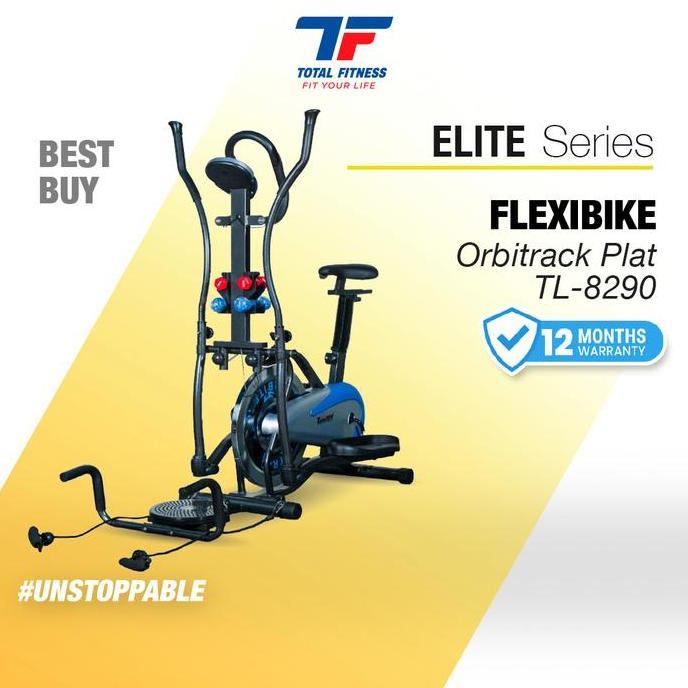 Terlaris Total Fitness Alat Fitness Bike Orbitrack Elliptical Crosstrainer